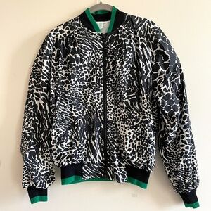 Vintage Lilys Beverly Hills Track Suit Set S Animal Print Bomber 90s Y2K Street